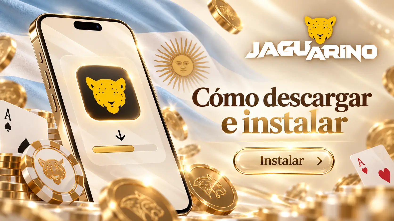 Cómo descargar e instalar Jaguarino Casino en tu dispositivo móvil