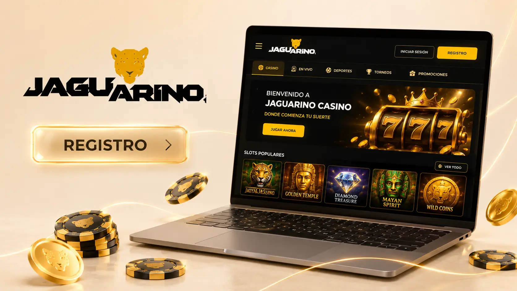 Proceso de registro en Jaguarino Casino